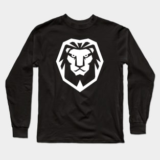 Lion Head Illustration Long Sleeve T-Shirt